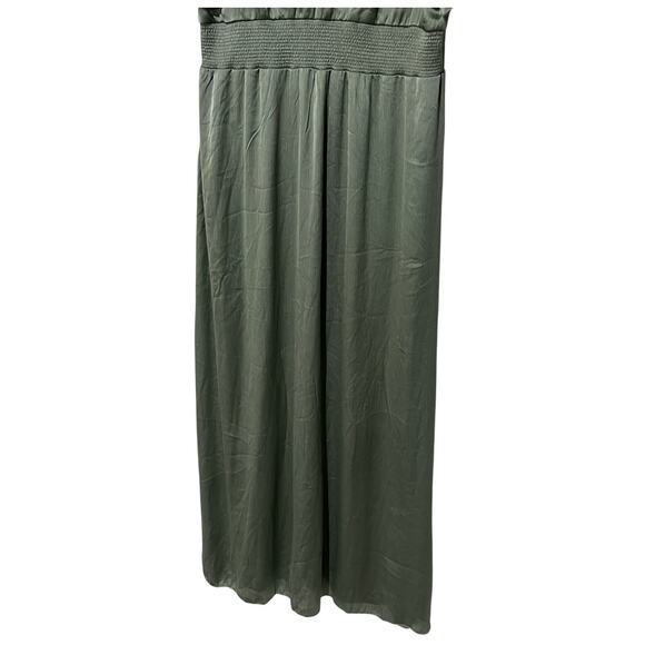 BALTIC BORN WOMENS SIZE XXLARGE PRAGUE SATIN MAXI DRESS GREEN NEW - Picture 10 of 13